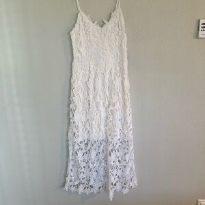 Floral White Express dress